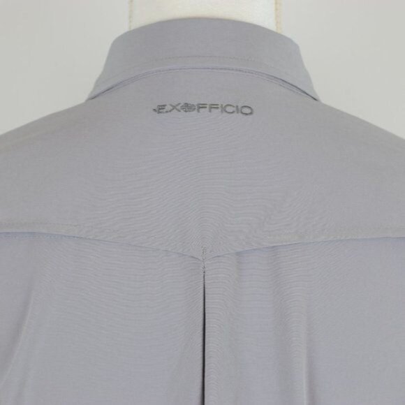 Exofficio Women's Small Gray Quick Dry Long Sleeve Button Up Shirt - Picture 4 of 9